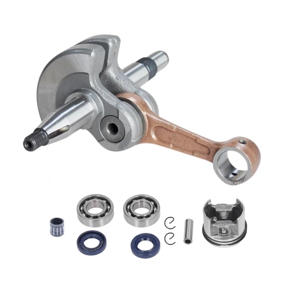 Chainsaw Crankshaft Kit Crankshaft Kit Crank Crankshaft Piston Kit Replacement for 365 372 Chainsaw 48mm