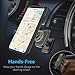 Magnetic Phone Car Mount, WizGear Stick On Dashboard Magnetic Car Mount Holder, for Cell Phones and Mini Tablets with Fast Swift-snap Technology, (Rectangle Stronger Design)