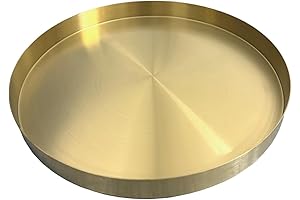 Gold Lazy Susan- Candle Holder Tray-Serving Tray for Modern Farmhouse Home Decor