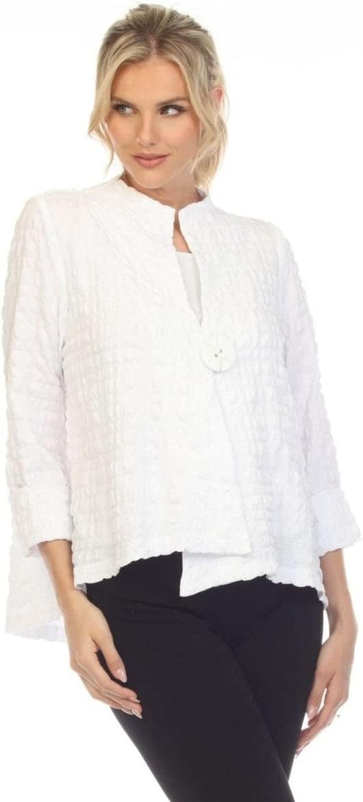 IC Collection Textured Asymmetric Jacket