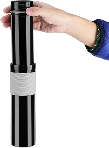 Botella de prensa de café portátil, taza de prensa de café de plástico, botella de té y cafetera, ideal para viajeros, campamentos, exteriores y