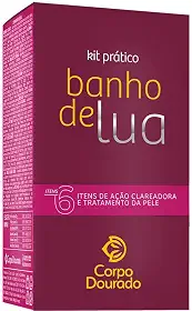 Corpo Dourado Banho de Lua - Kit Prático Pelos Dourados Tradicional (6 Itens)