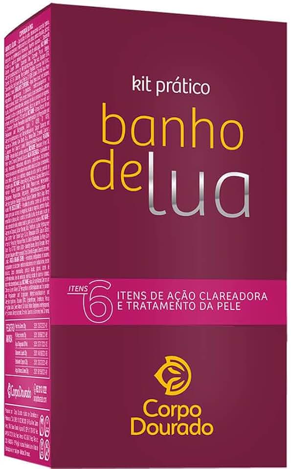 Corpo Dourado Banho de Lua - Kit Prático Pelos Dourados Tradicional (6 Itens)