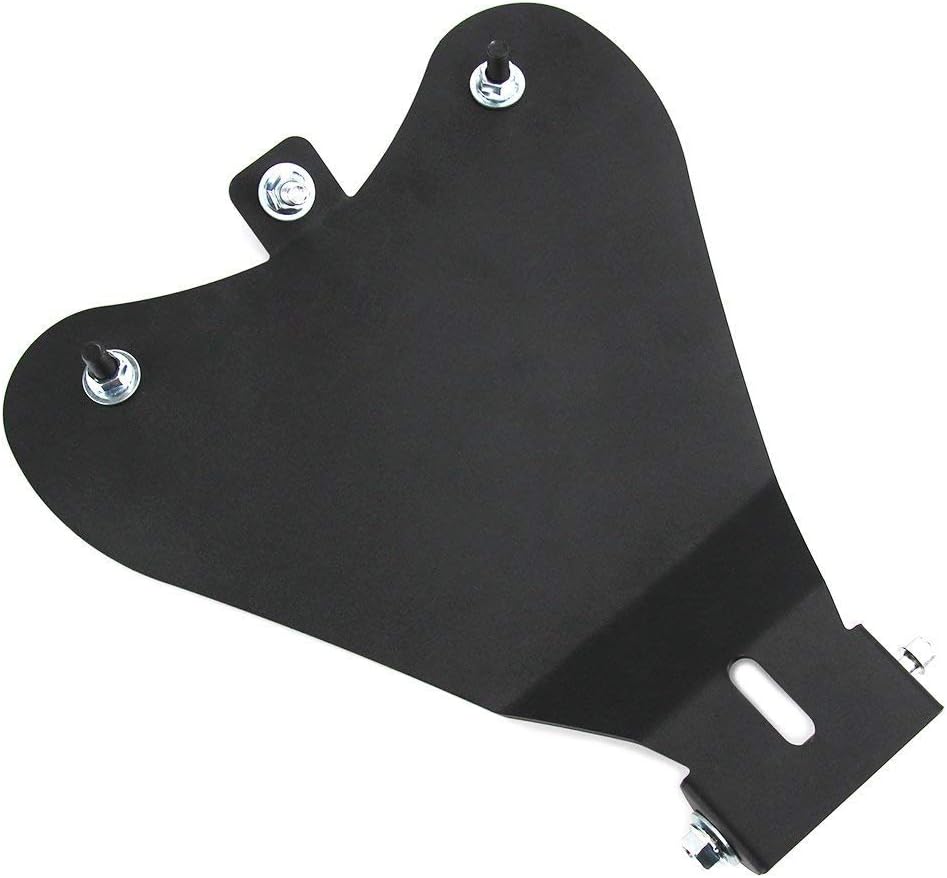Motorcycle Solo Seat Baseplate Base Plate Base Pan Heavy Duty Steel Black Fits Harley Sportster 883 1200 Chopper Bobber & Custom Applications Honda Yamaha Kawasaki Suzuki