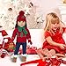 18 Inch Girl Doll Christmas Clothes and Accessories, 2 Sets Christmas Doll Clothes with Blouse Coat Legging Shoes Hat Sticker Handbag Bell Hairpin(Not Include Doll)