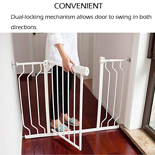 Barrière de sécurité pour animaux de compagnie et bébés à vis extra haute - 6