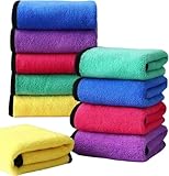 10 Best Microfiber Towels for Car Detailing (2026 Review) 13 Multi-Color Coral Velvet Towels