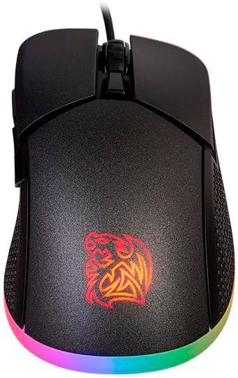 Tt Esports Iris Optical 16.8 Million Color RGB Aura Illumination 9 Lighting Effects 5000 Dpi Pmw3325 Sensor Ergonomic Software-Controlled Gaming Mouse Mo-Irs-Wdohbk-04