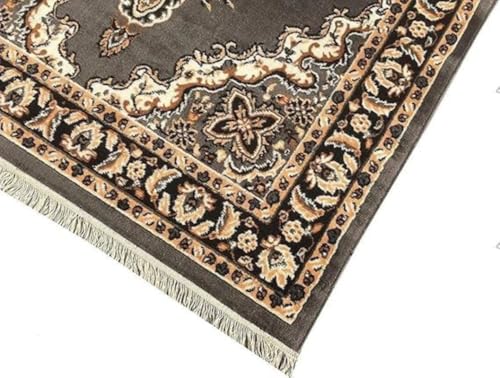 Image of Soft Traditional Washable Beautiful Acrylic Rugs for Home Decor Living Room 7x10 feet (210 x 300 CM) Grey