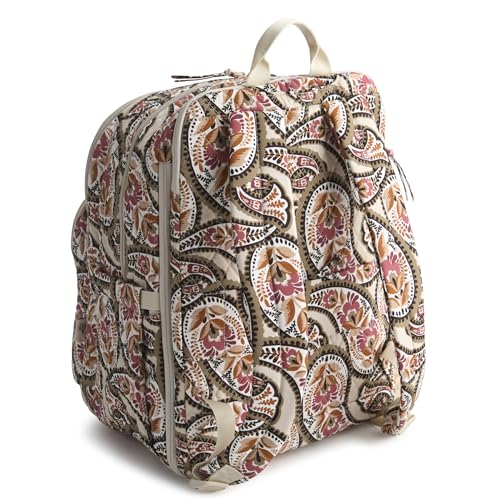 Vera Bradley Premium Cotton XL Bancroft Backpack, Blooming Paisley2