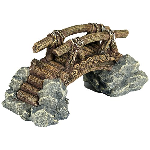 pour Animal Domestique Ting Jungle Pont Aquatique Ornement – Décoration d'aquarium – Vivarium Décoration