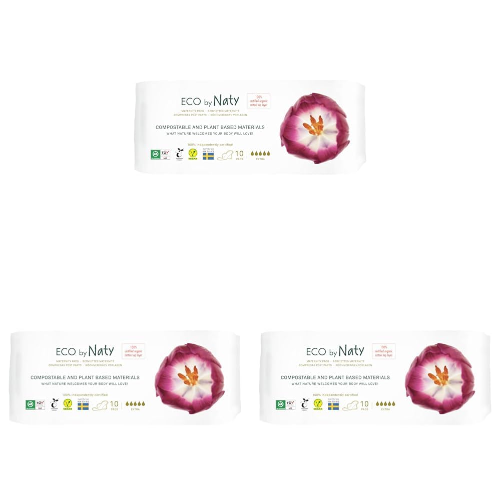 Maternity Pads for Women - Pregnancy and Postpartum Pads, Maternal Care and Recovery, Absorbent for Leak Protection (10 Count)