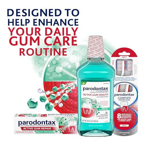 Parodontax Active Gum Health Breath Freshener Mouthwash, 3 x 16.9 fl oz - Thumbnail 6