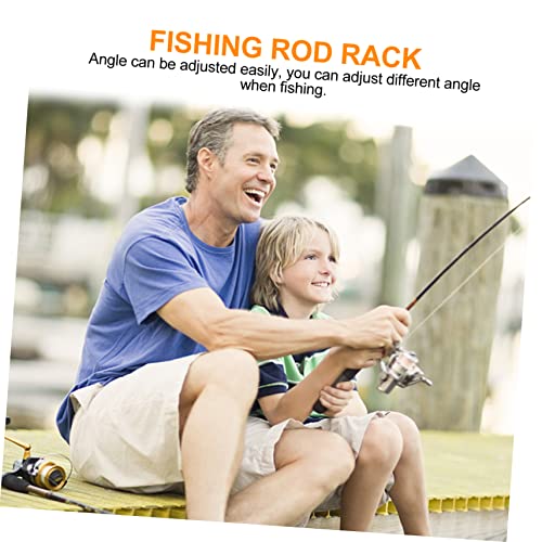 Anneome 1Pc Suporte De Vara De Pesca Caña De Suporte Dobrável Suporte De Soquete Suporte De Armazena