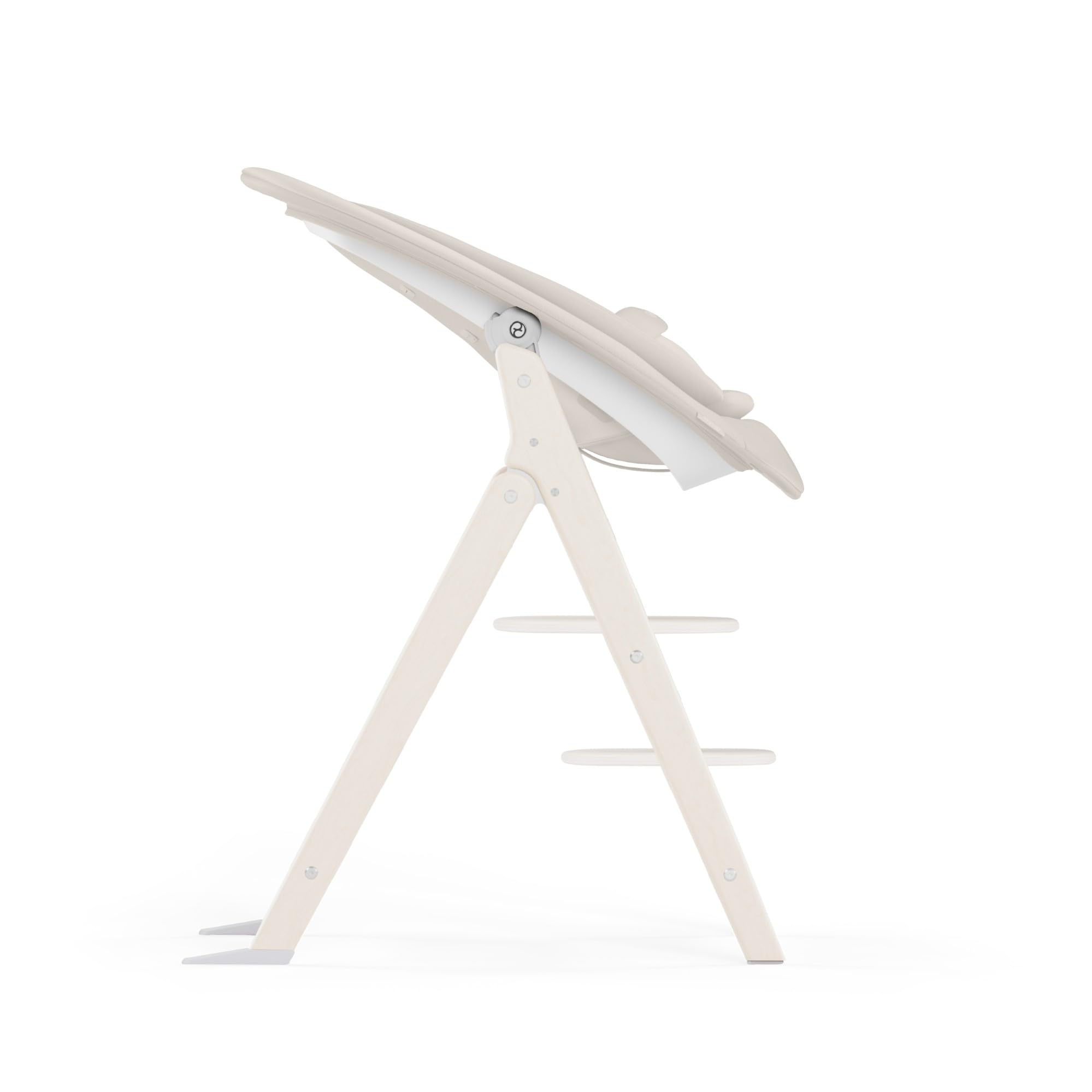 CYBEX Gold Trona 4 en 1 CLICK & FOLD, desde el nacimiento hasta los 99 años, incluye hamaca Gold Bouncer Nest, kit para bebés y bandeja, madera de haya/algodón/plástico, Light Natural