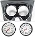 67 68 F Body Carbon Dash Carrier w/Auto Meter 5" Phantom Mechanical Gauges