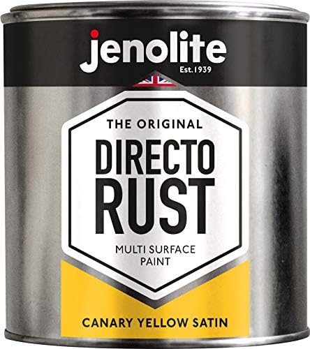 JENOLITE Directorust Satin Paint | SAGE GREEN | Multi Surface Paint | For Use On Wood, Metal, Plastic, Ceramic & Rusted Surfaces | 1 Litre (RAL 7494C)
