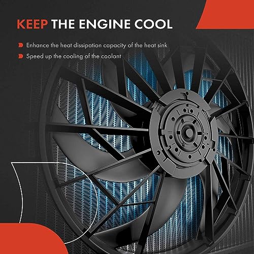 A-Premium Engine Radiator Cooling Fan Assembly Compatible with Ford & Lincoln & Mercury Models - Taurus 2008-2012, Taurus X 2008-2009, MKS 2009-2012, Sable 2008-2009 - Replace# 8G1Z8C607A, AG1Z8C607A by A-Premium - Image 5