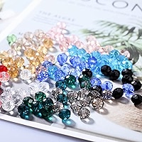 Lot De 500 Perles En Pâte De Verre Facettées Anciennes - 4.5 Mm - Violet