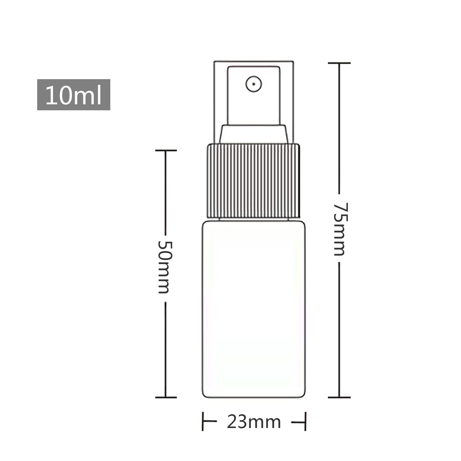 TIANZD 96 Stück Klein Leere Rot 10 ml Kunststoff Sprühflasche mit Schwarz Zerstäuber Flasche, 10ml Feinen Nebel Pumpzerstäuber Parfümzerstäuber Zerstäuberflasche Reise Flakons, 4x Trichter