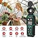 Light Meter Lux Foot Candles Meter 0~400,000 Lux Range, Large Backlit Display, Light Meter for Plants Luxmeter Light Meter Digital Illuminance Meter Handheld