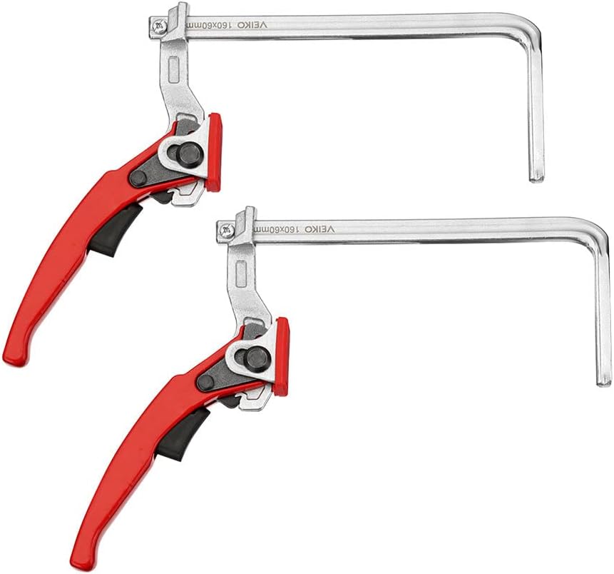 2 Pack Quick Ratchet Track Saw Guide Rail Clamp MFT Clamp