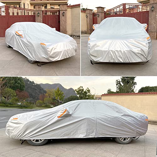 Image of Seazen Car Cover Variation (Silver-6 Layers, 3XXL(Fit Sedan-Length Up to 209 inch))