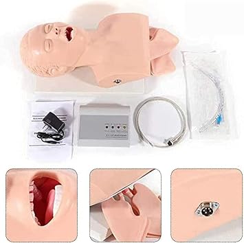 Airway Management Trainer Intubation Head Teaching Study Model Manikin,Airway Management Trainer Intubation 110-220V Intubation Manikin Training Simulator