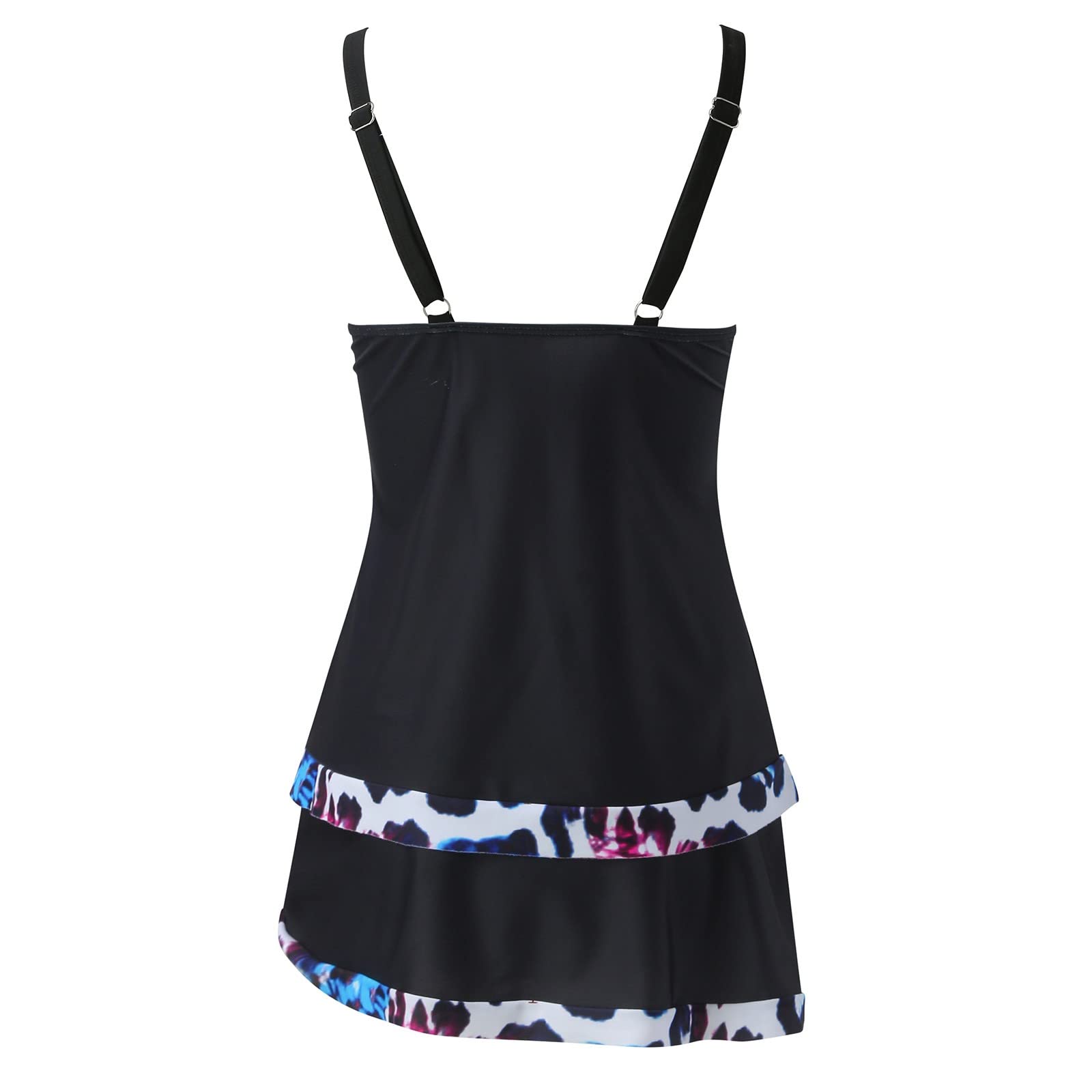 Conjuntos de Bikini for Mujer Tankini 2 Piezas Traje baño Normal Talle Alto Verde Blanco Azul Dorado Negro Acolchado Trajes con Alambre en V Deportes Vacaciones Tirantes Sexy Sujetadores