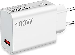 ASKUBSKU Chargeur USB 100W pour Xiaomi Redmi Note 15 Pro+ POCO X8 Pro Max F8 Ultra 17 Pro Max 5G,Adaptateur de Chargeur Mobile Rapide Recharge Prise pour Redmi K90-Pro Max Pad, Chargeur Uniquement