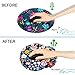 Memory Foam Wrist Support Mouse Pad Comfortable Padded Wrist Mousepads 9in X10in Desktop Notebook Mouse Mat (Vibrant Flower Foam)