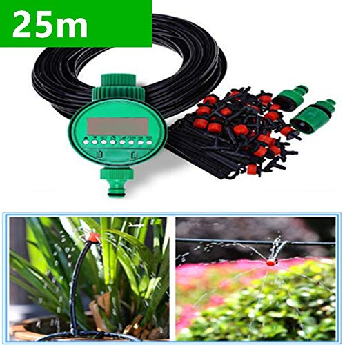 25M automatique Diy Micro-Drip Irrigation Système d'irrigation des plantes de jardin Kits tuyau avec arrosage réglable goutteurs de jardin Kits