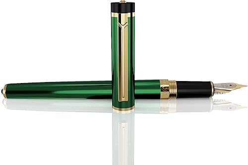 Miniatura 59 de Pluma estilográfica Dryden Luxury, clásica y moderna, de colección ejecutiva y vintage, idea de regalo de negocios y para la caligrafía, Azul