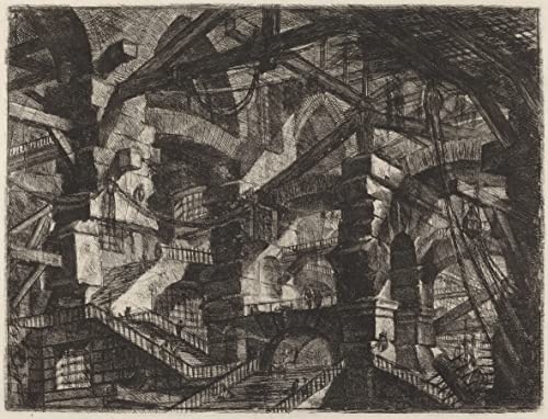 Lienzo gótico de Battista Piranesi para decoración de salones elegantes