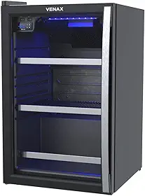 Cervejeira Venax Blue Light 100 Preto Fosco Porta Invertida (220V)