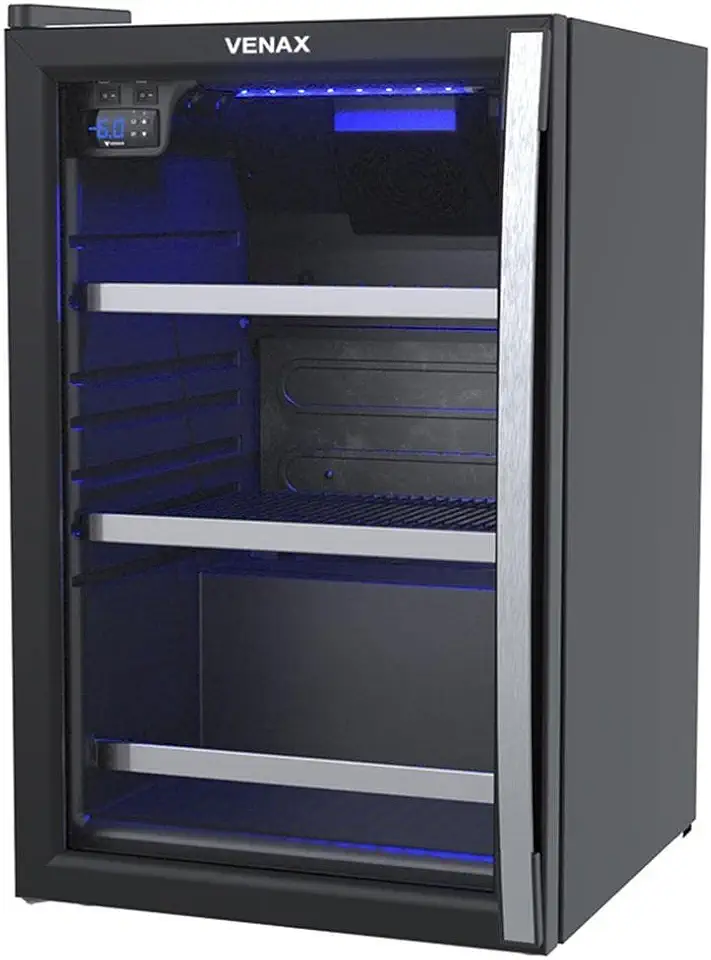 Cervejeira Venax Blue Light 100 Preto Fosco Porta Invertida (127V)