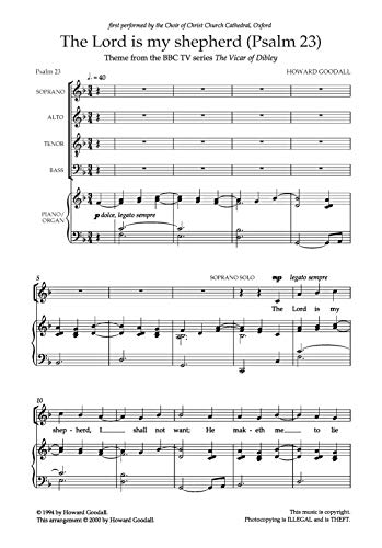 The Lord Is My Shepherd (Psalm 23): Satb, Choral Octavo (Faber Edition: Choral Signature Series) #TOP2