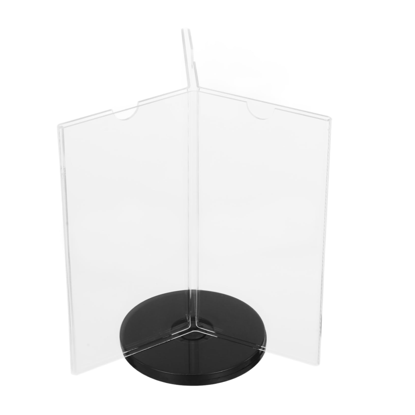 2piezas Soporte De Menú De Escritorio Exhibidor De Menú Multifacético Con Base Para Restaurantes Cafés