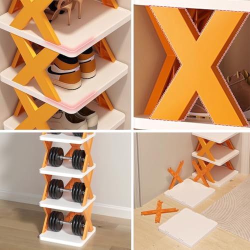 Étagère chaussures verticale 9 niveaux autoportante et compacte - 5