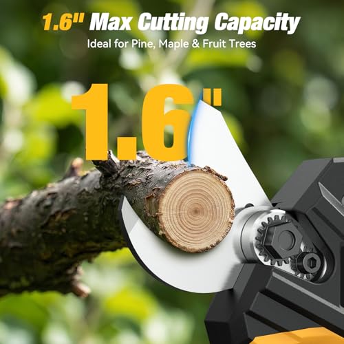 Image of 2-In-1 Electric Pruning Shears for Dewalt 20v Max Battery, 1.6 inch Cutting Diameter Cordless Pole Pruners 20v - Brushless Motor, 4 Modes Electric Pruning Shears for Gardening & Tree Trimmer (No Battery)
