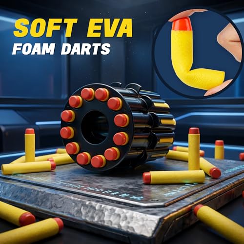 Image of Blue Foam Dart Launcher Attachment for RC Toy Vehicle, Soft Foam Dart Shooter Replacement Module for Remote Control Stunt Car Toy, Kids RC Toy Accessory Spare Part