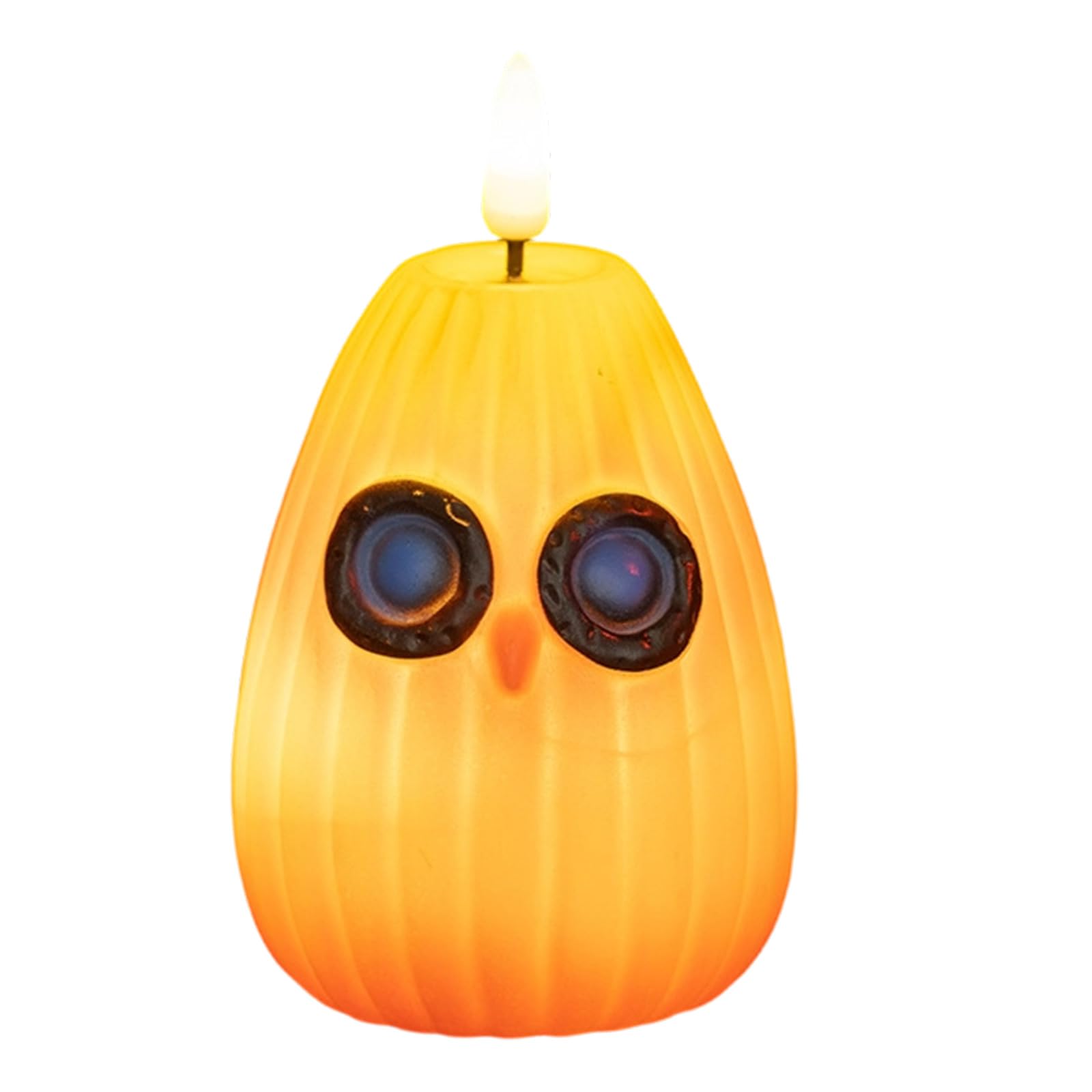 Tsophreniq Glowing Desk Lamp Handcrafted Owl Night Light Battery Operated Bedside Lamp Holiday Decoration for Living Room Halloween Owl LED Night Light