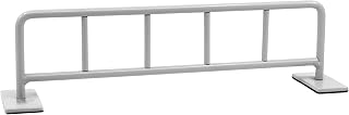 Teak Tuning Bike Rack Style Fingerboard Rail, 10" - Custom Designed Premium Solid Steel, Matte Powder Coated Finish in Grey Mist - Superior Non-Slip Foam Feet