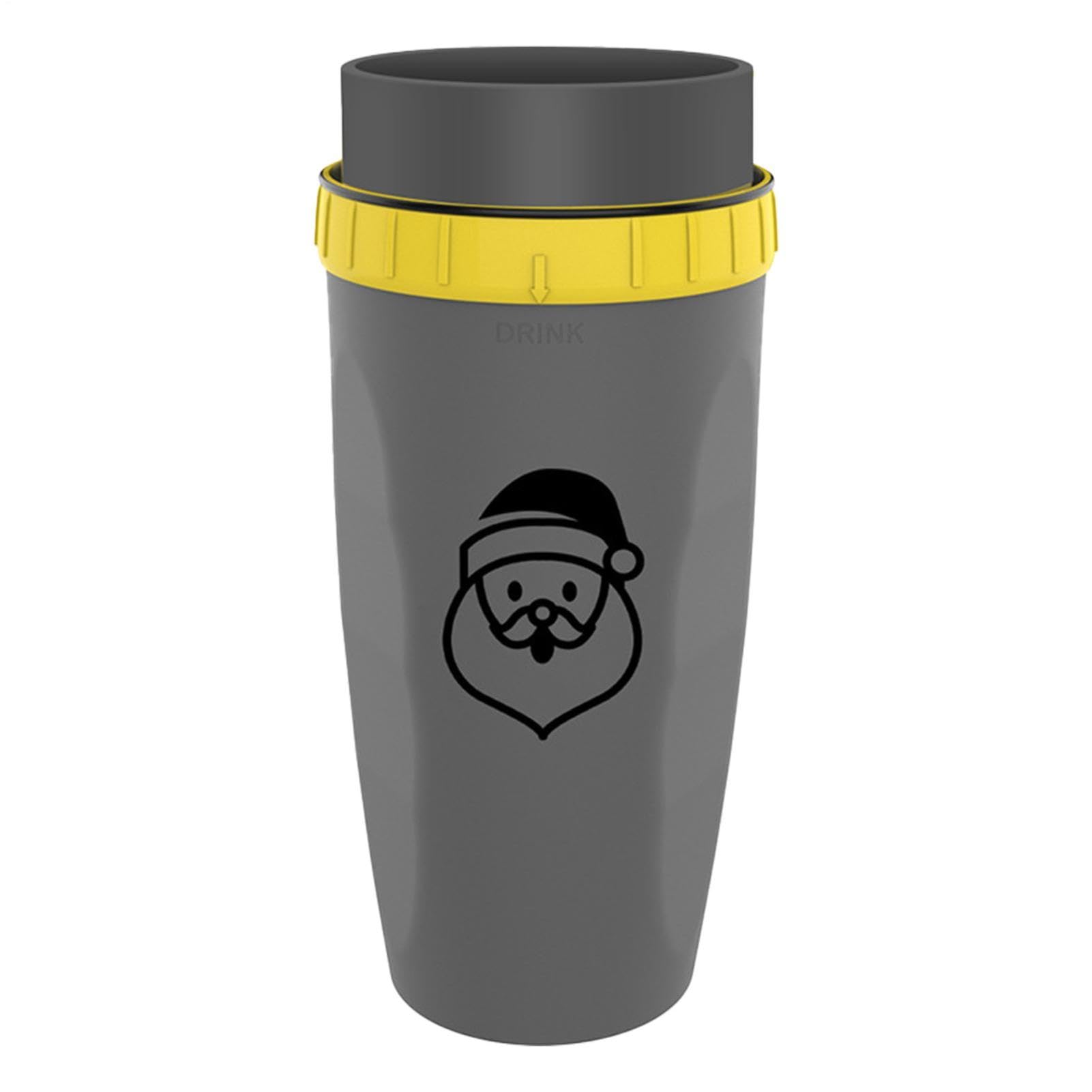 Taza de agua giratoria antiderrames y térmica de 300 ml con pajita integrada