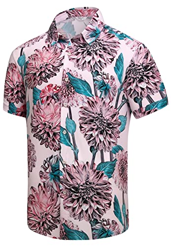 SheLucki Men's Button Down Hawaiian Shirts (various) - image 1