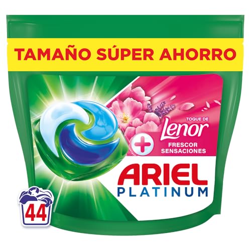 Ariel PODs Platinum, Detergente Líquido En Cápsulas Frescor Sensaciones Cápsulas, 44 Lavados
