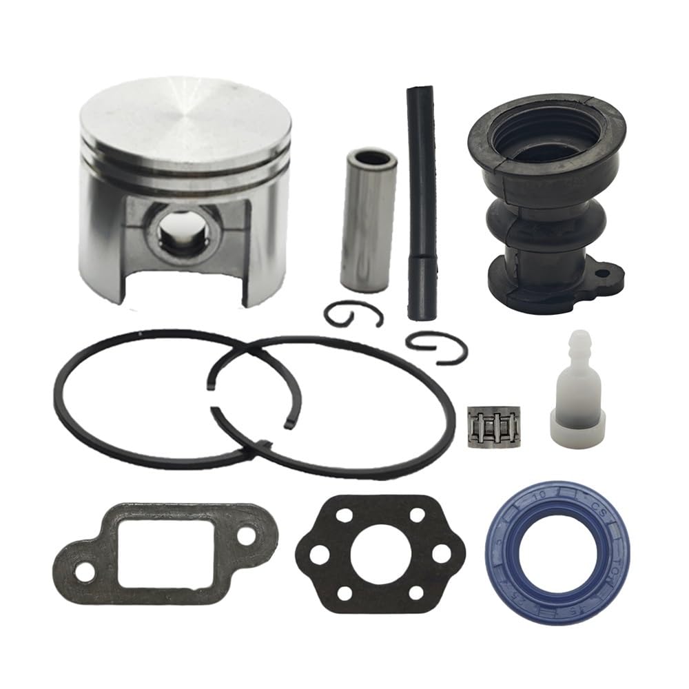 Kit de pistón 42,5 mm compatible con MS250 y junta de vacío para mantenimiento de motosierras