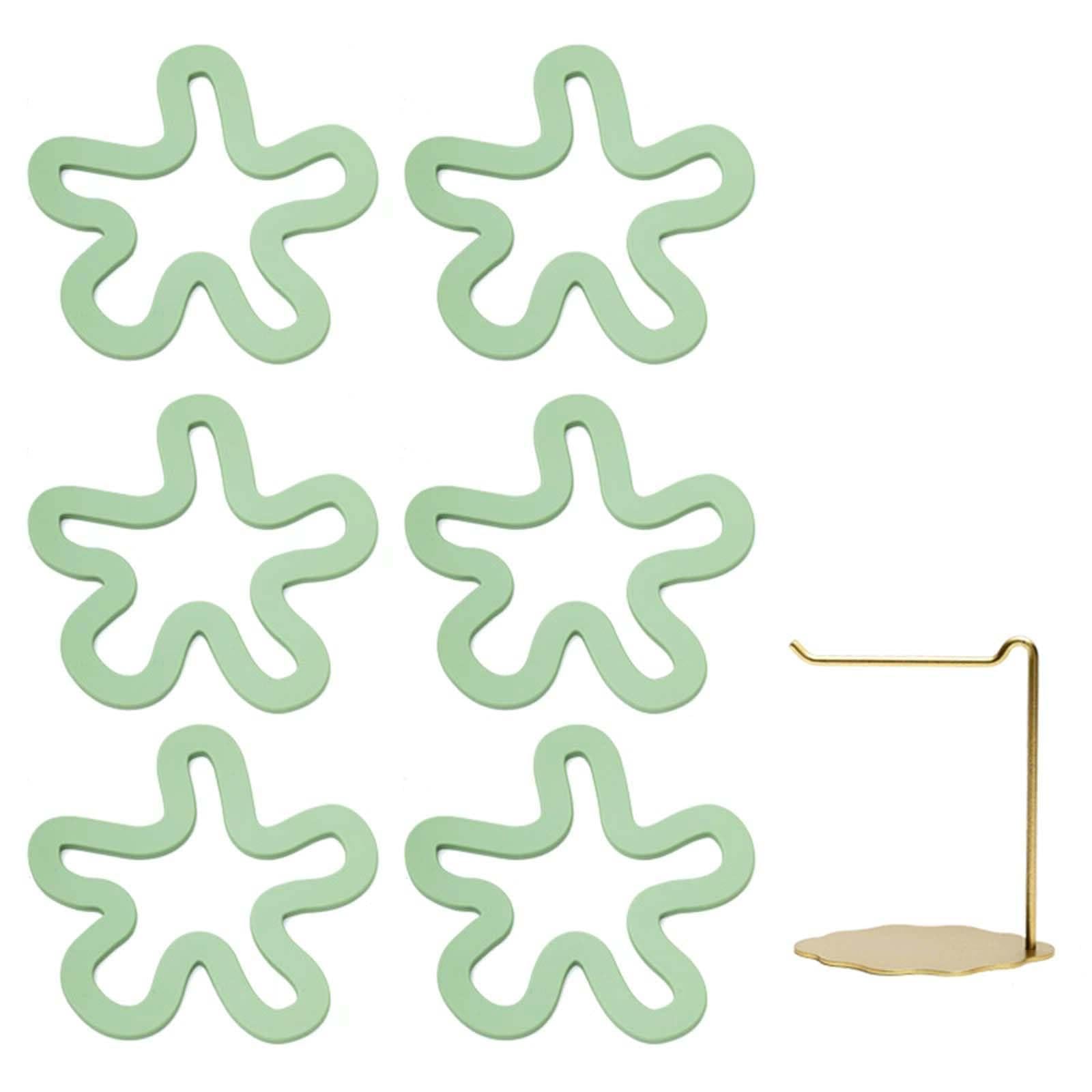 Salvamanteles de Silicona con Forma de Flor para Platos Calientes,