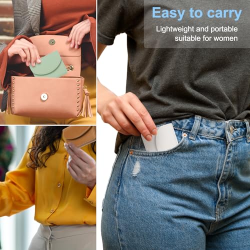 Image of uxcell PU Leather Business Card Case, Business Name Card Holder Wallet with Magnetic Shut Pocket Holder for Women Credit ID Card, Green