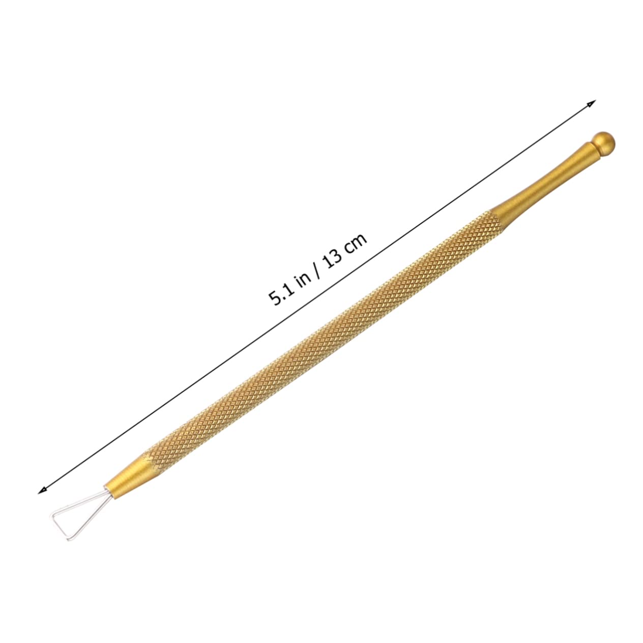 BIUDECO Nail Art Pusher Tool Triangular Design Cuticle Peller Stainless Steel Nail Gel Remover Nail Art Scraper Nail Removing Tool Ergonomic Handle